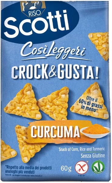 Бакалея "Riso Scotti" Triangle Rice Snacks Turmeric, 60 г — купить ...