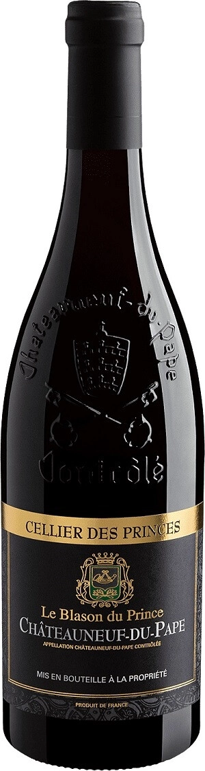Wine Cellier des Princes, Le Blason du Prince Chateauneuf du Pape ...