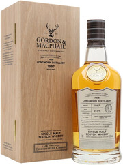 In the photo image Longmorn Connoisseurs Choice Cask Strength (51%), 1987, wooden box, 0.7 L