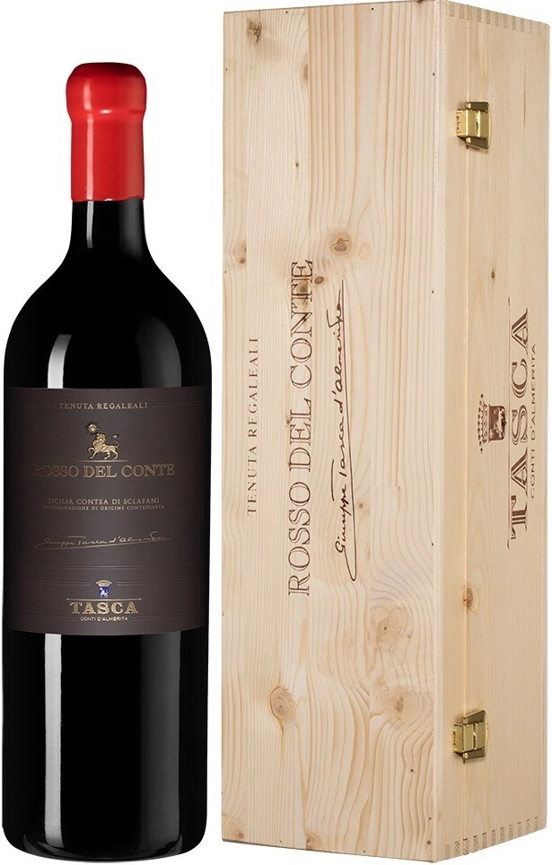 Tasca d Almerita Rosso del Conte DOC 2016 wooden box 1500 ml customer reviews about the product in the store winestyle