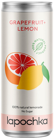 In the photo image Lapochka Grapefruit + Lemon, in can, 0.33 L