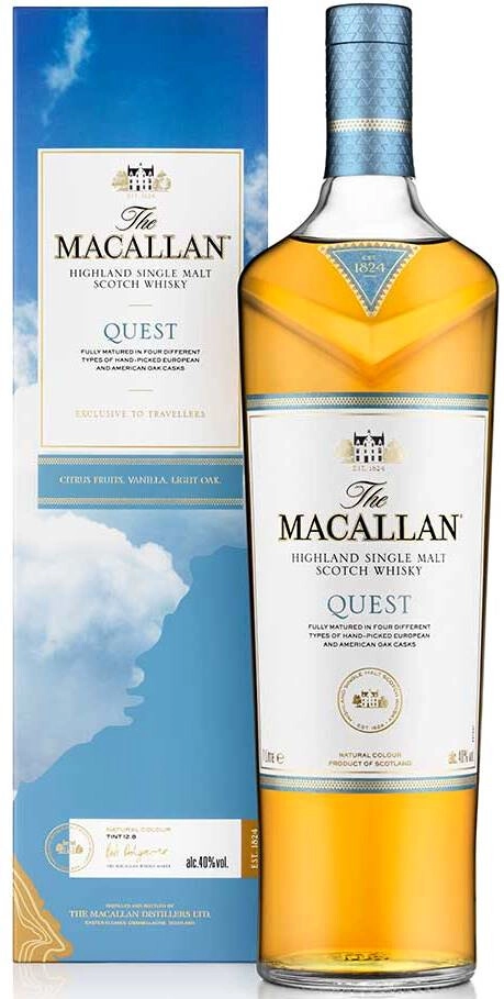 ウイスキー The Macallan Quest 1L 40% Whisky Macallan, Quest, gift box, 1000 ml Macallan, Quest, gift