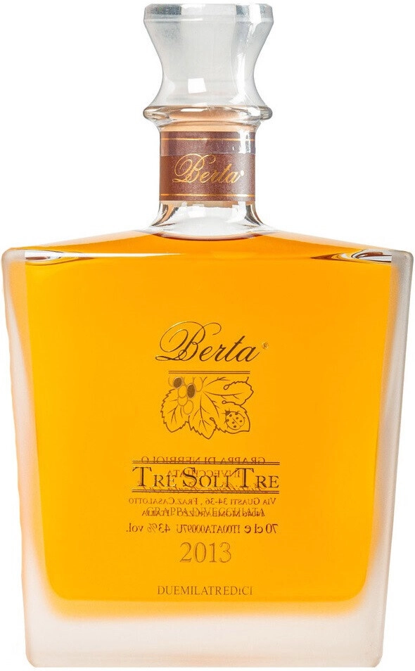 Grappa Distillerie Berta, Tre Soli Tre, 2013, gift box, 700 ml