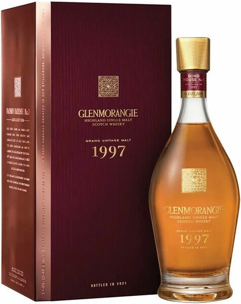 Виски «Glenmorangie» Grand Vintage Malt, 1997, в деревянной
