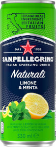 S. Pellegrino Limone & Menta, in can, 0.33 L