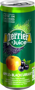 Perrier Apple & Blackcurrant, in can, 250 ml
