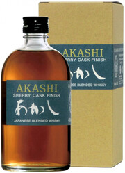 Японский виски Akashi Blended Sherry Cask, gift box, 0.5 л