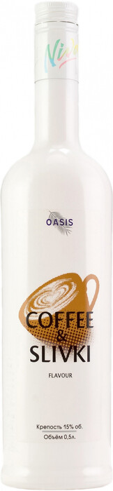 На фото изображение Oasis Coffee & Slivki, 0.5 L (Оазис Кофе со сливками объемом 0.5 литра)
