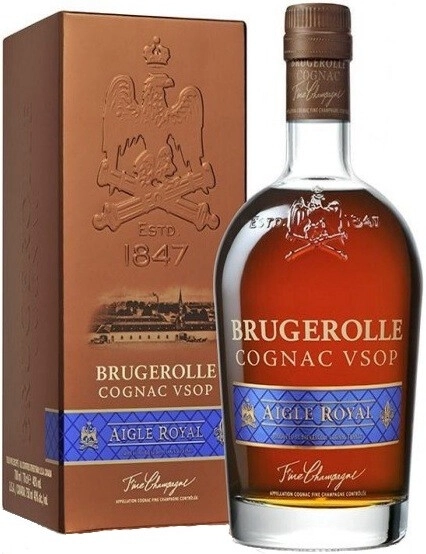 Cognac Brugerolle, Aigle Royal VSOP, gift box, 700 ml Brugerolle