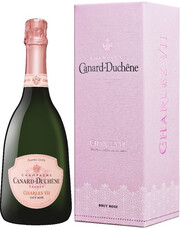 Розовое шампанское Canard-Duchene, Charles VII Brut Rose, Champagne AOC, gift box