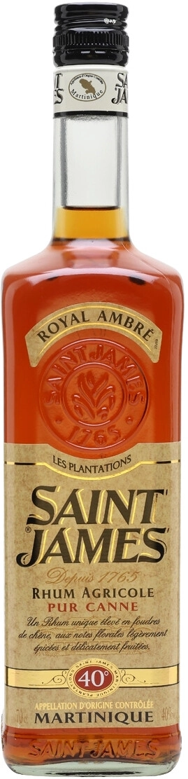 Rhum Royal Ambré agricole SAINT JAMES