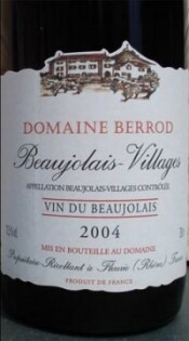 In the photo image Domaine Berrod, Beaujolais-Village AOC 2006, 0.375 L