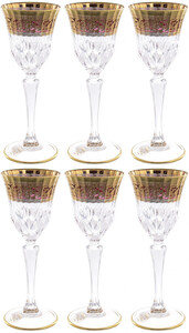 Timon, Adagio Vodka Glass, Transparent/Pink, set of 6 pcs, 80 мл