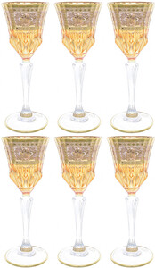 Timon, Adagio Vodka Glass, Amber, set of 6 pcs, 80 мл