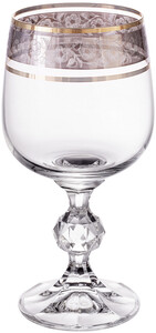 Crystalite Bohemia, Claudia  Panto Wine Glass, Platinum, set of 6 pcs, 230 мл