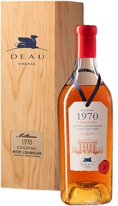 Deau, Petite Champagne AOC, 1970, wooden box, 0.7 л