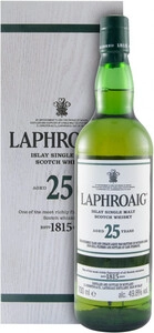 Laphroaig 25 Years Old (49,8%), gift box, 0.7 L