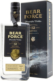 Водка Bear Force Powerful, gift box, 0.5 л