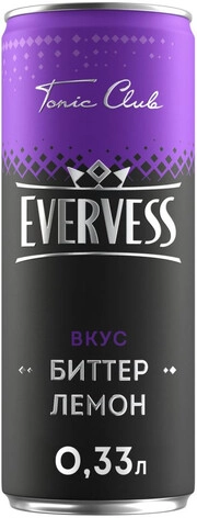 На фото изображение Evervess Bitter Lemon, in can, 0.33 L (Эвервесс Биттер Лимон, в жестяной банке объемом 0.33 литра)