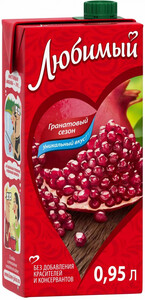 Lybimiy Pomegranate Season, Tetra Pak, 0.95 L