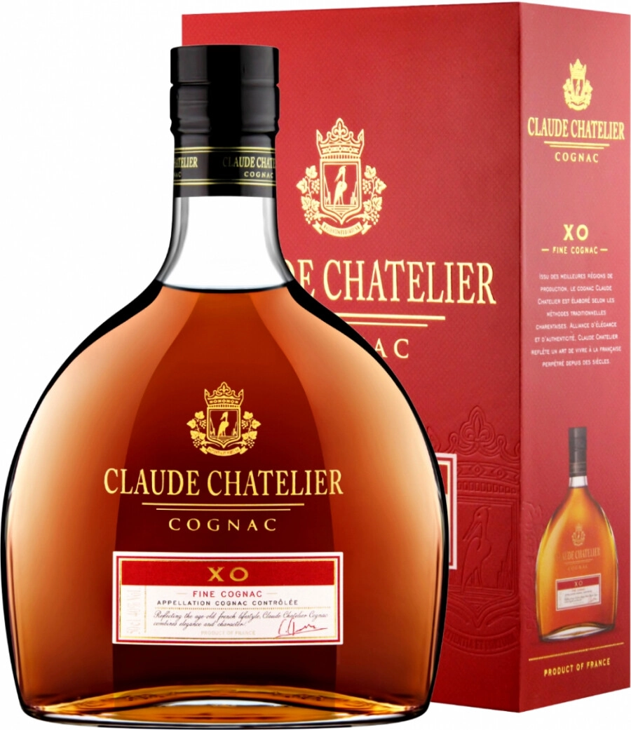 Cognac Claude Chatelier XO, gift 500 price, – Chatelier box XO, gift reviews box, Claude ml