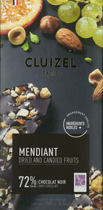 Michel Cluizel, Chocolat Noir Mendiant, 100 г