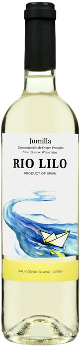 На фото изображение Alceno, Rio Lilo Sauvignon Blanc-Airen, Jumilla DOP, 2021, 0.75 L (Рио Лило Совиньон Блан-Айрен, 2021 объемом 0.75 литра)