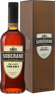 Испанский бренди Soberano, gift box, 0.7 л