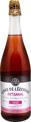 На фото изображение Chateau Lezergue, Cider Rose, 0.75 L (Шато Лизергю, Сидр Розе объемом 0.75 литра)