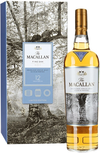 Виски Macallan Fine Oak 12 Years Old, в подарочной коробке, 0.5 л
