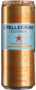 S. Pellegrino Essenza Tangerine and Wild Strawberry, in can, 0.33 L