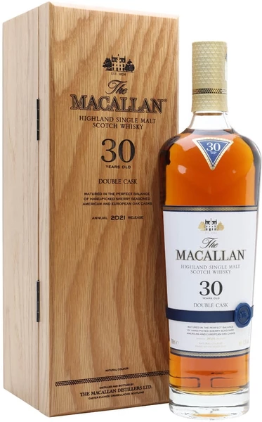 Виски «Macallan» Double Cask 30 Years Old, в деревянной коробке