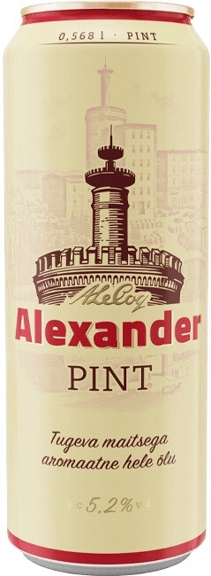 Beer A. Le Coq, Alexander, in can, 568 ml A. Le Coq, Alexander, in