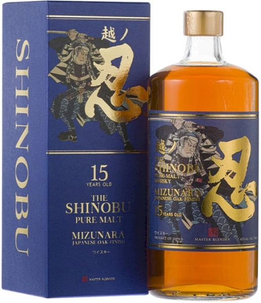 Виски «Shinobu» Pure Malt 15 Years Old, Mizunara Japanese Oak