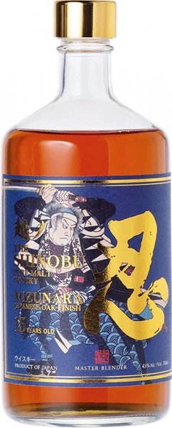 Виски «Shinobu» Pure Malt 15 Years Old, Mizunara Japanese Oak