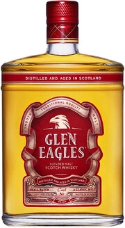 Суреттегі сурет Glen Eagles Blended Malt Scotch Whisky 3 Years Old, flask, 0.5 L