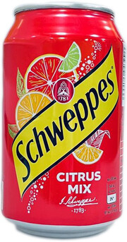 In the photo image Schweppes Citrus Mix (Poland), in can, 0.33 L