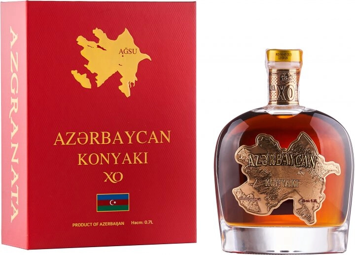 Cognac Az-Granata, Azerbaygan XO 30 Years Old, gift box, 700 ml Az