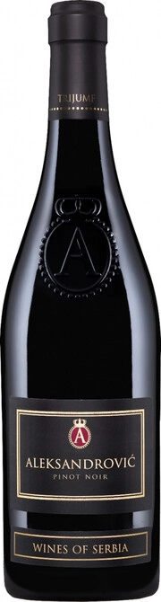 На фото изображение Podrum Aleksandrovic, Trijumf Pinot Noir, 2019, 0.75 L (Подрум Александрович, Триумф Пино Нуар, 2019 объемом 0.75 литра)