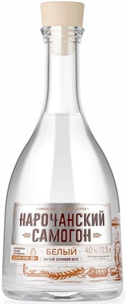 На фото изображение Нарочанский Самогон Белый, объемом 0.5 литра (Narochanskij Samogon White 0.5 L)