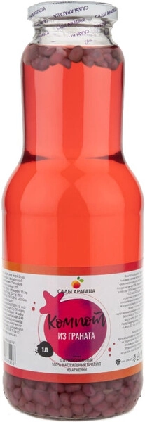 Сок "Gardens of Arargats" Pomegranate Compote, в стеклянной бутылке, 1 ...