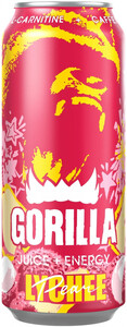 Gorilla Energy Drink Lychee-Pear, in can, 0.45 л