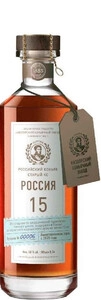 Kizlyar cognac distillery, Rossiya 15 Years Old, with muzzle, 0.5 L