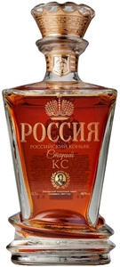 Kizlyar cognac distillery, Rossiya 15 Years Old, decanter, 0.7 L