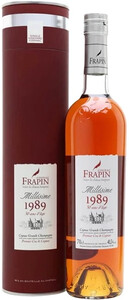 Frapin Millesime (40,3%), Cognac Grand Champagne AOC, 1989, gift tube, 0.7 L