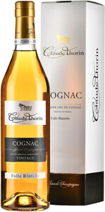Claude Thorin Folle Blanche Vintage, Cognac Grande Champagne AOC, 2004, gift box, 0.7 л