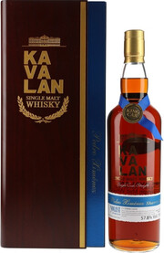 Виски Kavalan, Solist Pedro Ximenez Sherry Cask (57,8%), wooden box, 0.75 л