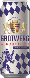 Светлое пиво Grotwerg Alkoholfrei, in can, 0.5 л