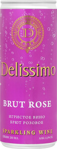 Delissimo Rose Brut, in can, 250 ml
