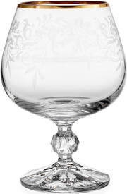 Crystalex, Klaudie Brandy Glass, set of 6 pcs, 250 мл